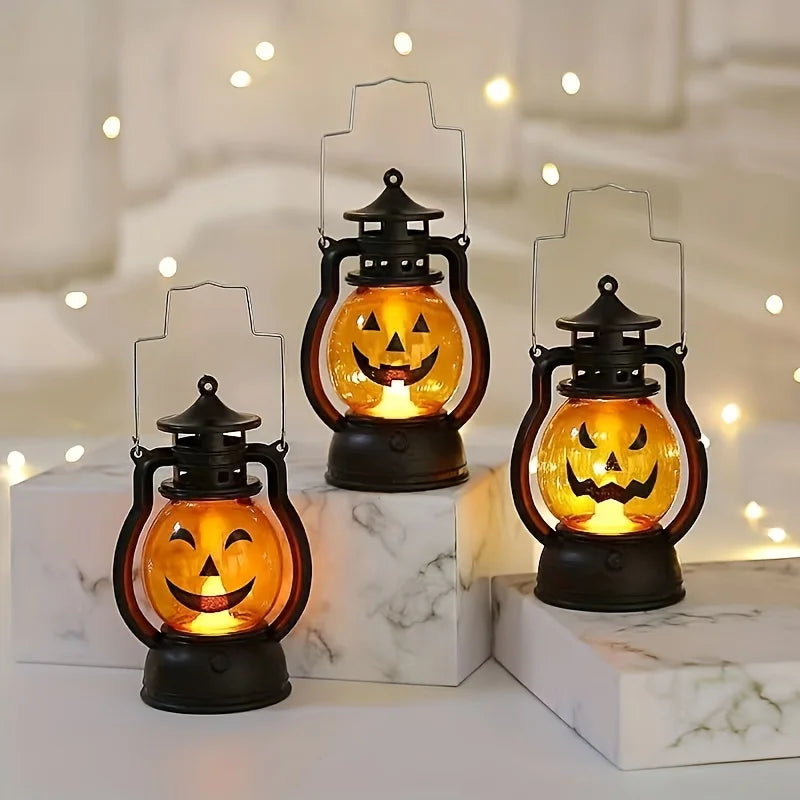 Spooky Pumpkin Lantern LED Lamp