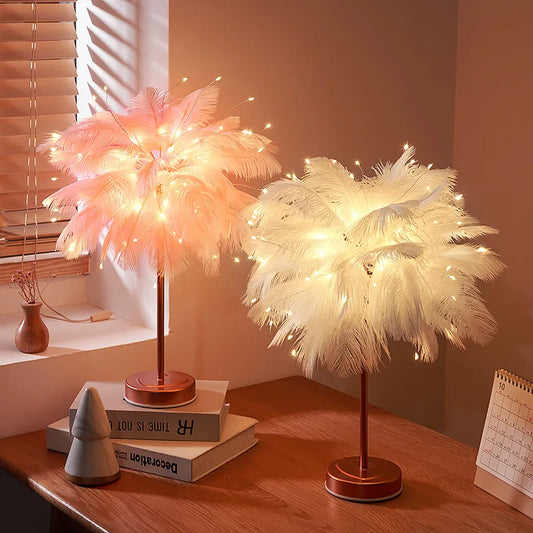 Feather Glow Night Lamp